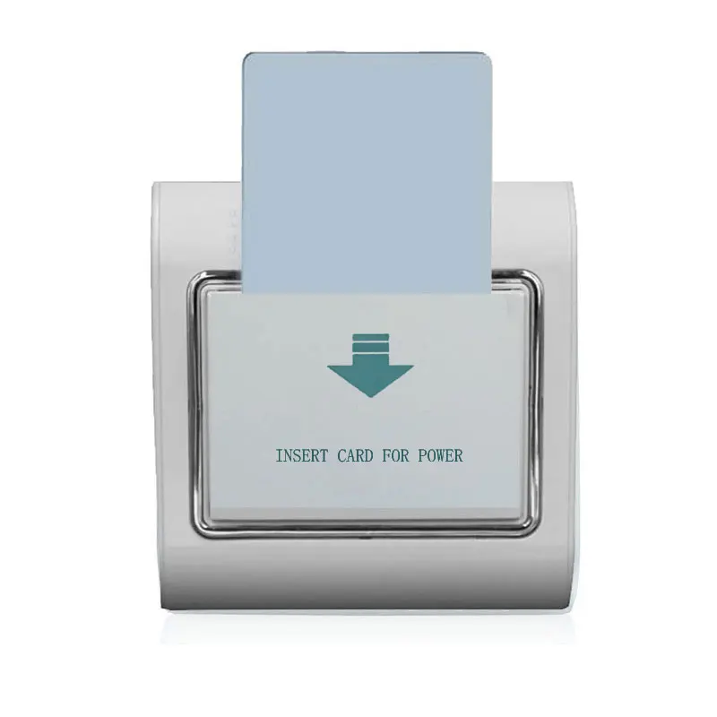 Wide Voltage Hotel Energy Saving Switch High Frequency 13.56M Support 110V /127V/ 220V 40A IC Card Power Off 15s Delay