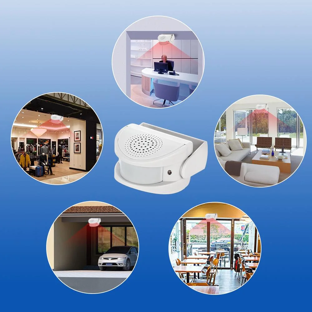 KERUI M5 Wireless PIR Motion Sensor Door Bell Shop Visitor Alert 32 Songs Chime Alarm Burglar Doorbell for Office/Home Security