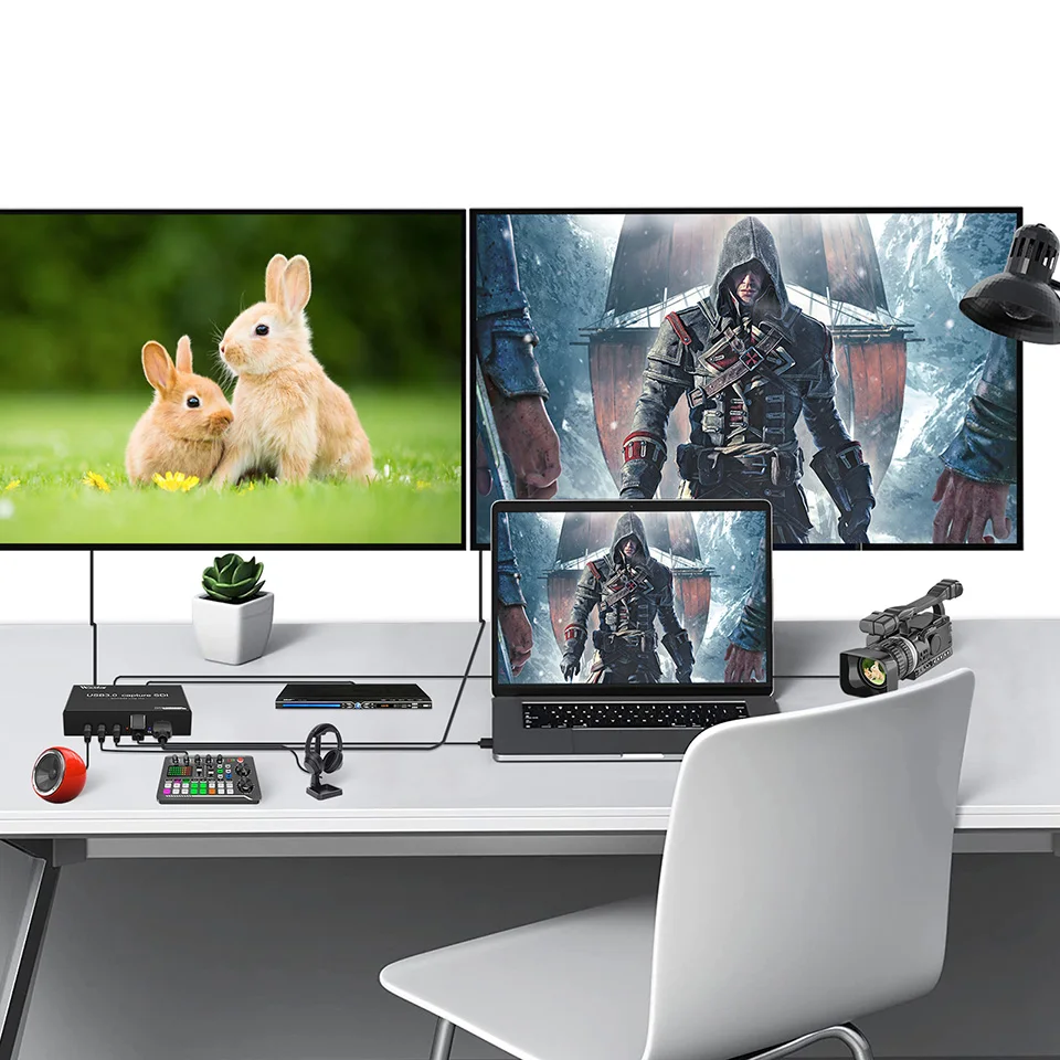 Video Capture Card UVC USB3.0 HDMI SDI To USB 3.0 Live Streaming Plate SDI HDMI Loop 1080p 60fps capture card for Mac Window