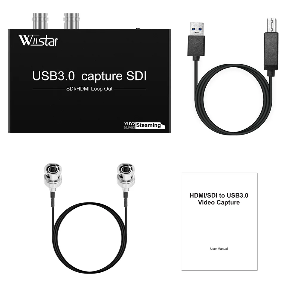 Video Capture Card UVC USB3.0 HDMI SDI To USB 3.0 Live Streaming Plate SDI HDMI Loop 1080p 60fps capture card for Mac Window