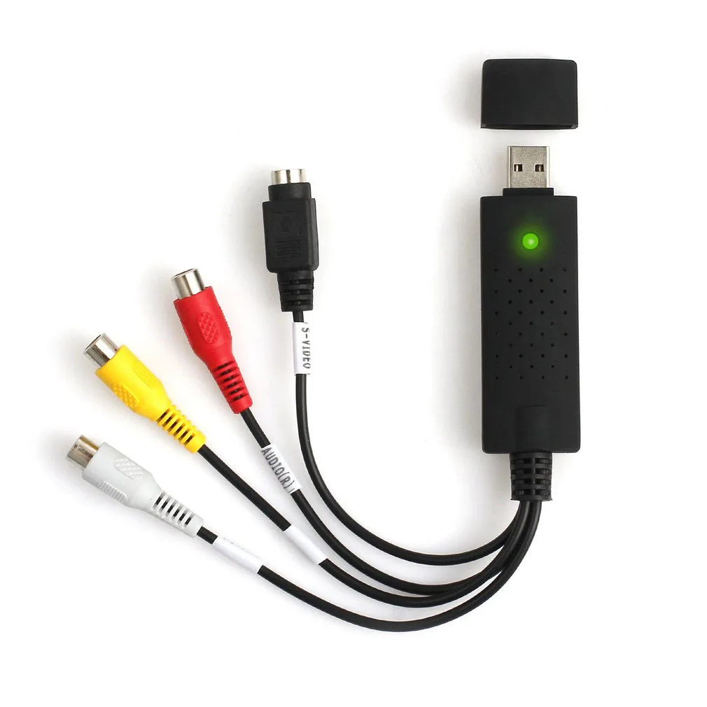 USB2.0 VHS To DVD Converter Convert Analog Video To Digital Format Audio Video DVD VHS Record Capture Card Quality PC Adapter