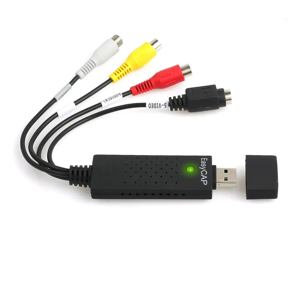USB2.0 VHS To DVD Converter Convert Analog Video To Digital Format Audio Video DVD VHS Record Capture Card Quality PC Adapter
