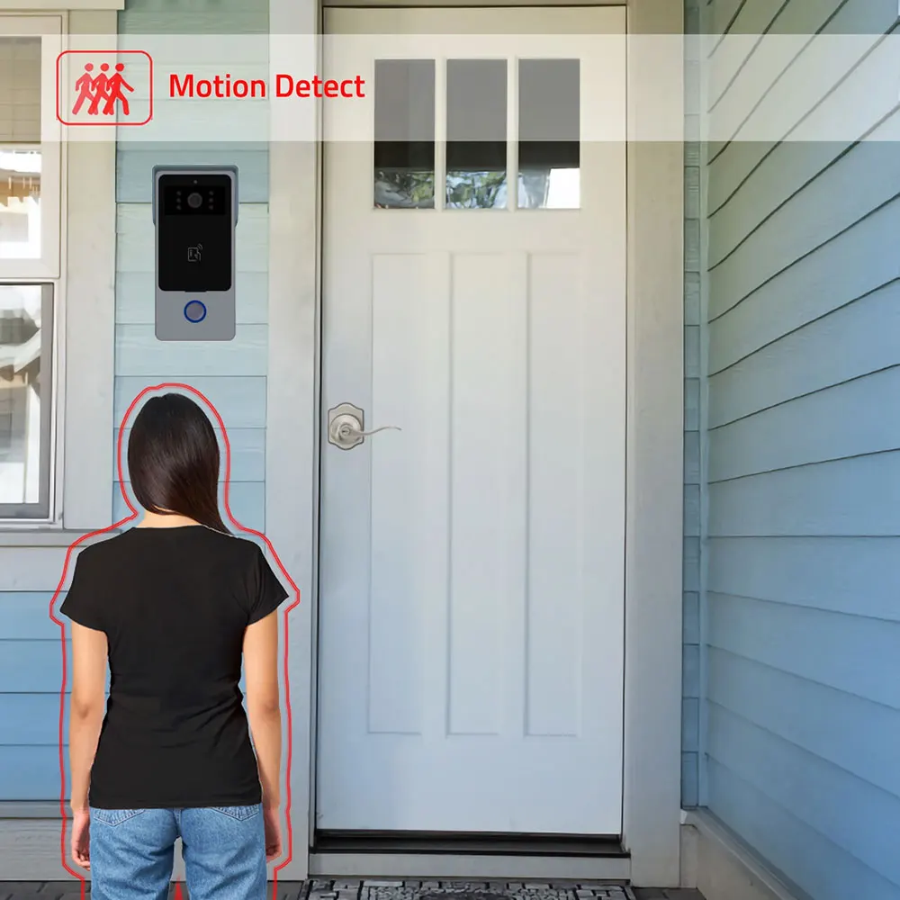 10" Touch Monitor Video Doorbell Door 2 Wires Smart Home Tuya Wifi 1080P Video Intercom Video Door Phone Camera Security System