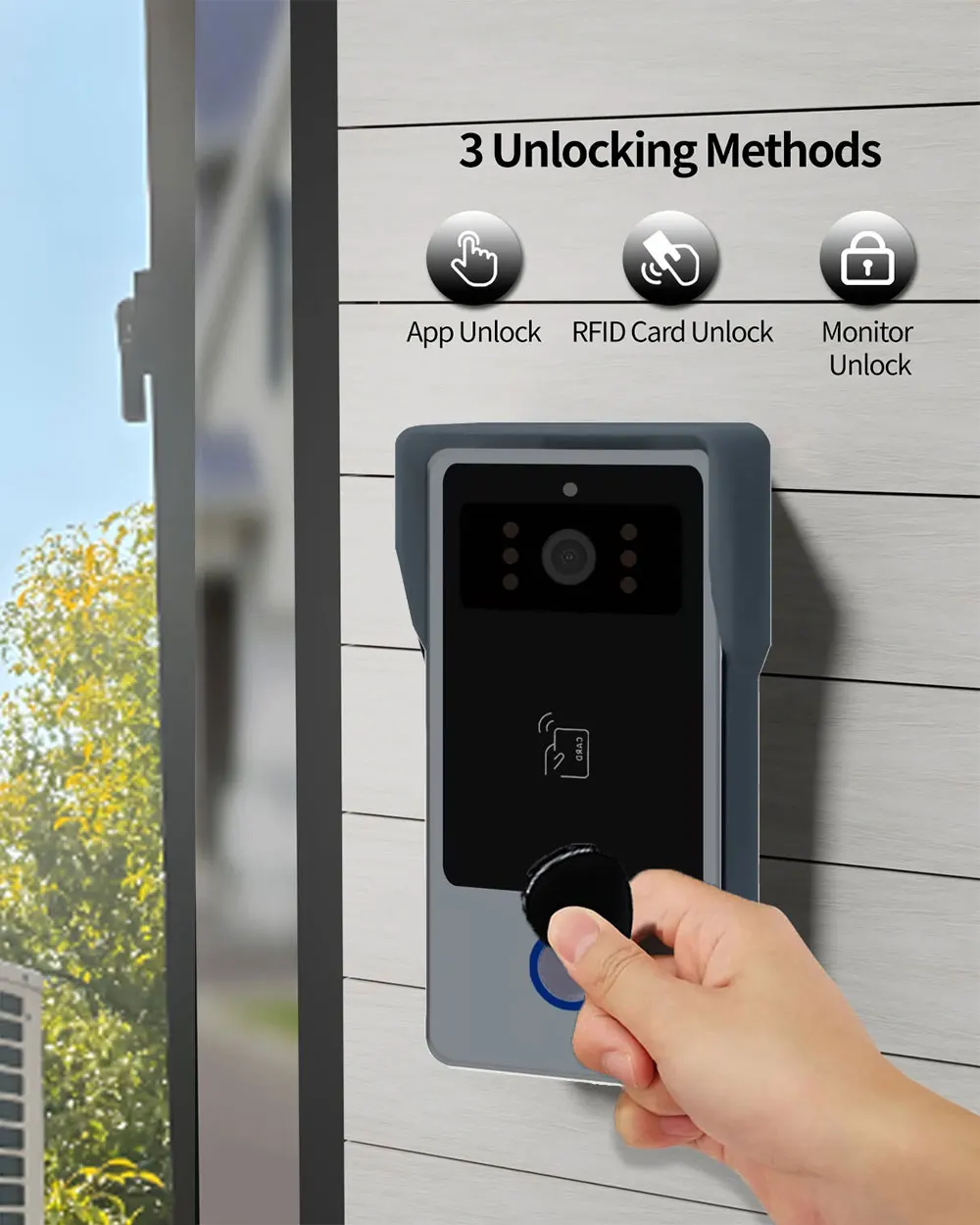 10" Touch Monitor Video Doorbell Door 2 Wires Smart Home Tuya Wifi 1080P Video Intercom Video Door Phone Camera Security System