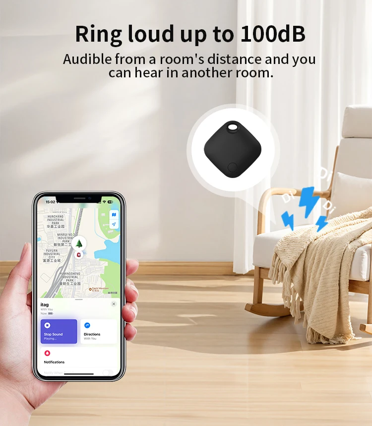 1/2/ 4pcs Anti-lose Security Finder Tracker Smart Tag for Apple Find My Bluetooth GPS Tracker For Luggage Key IOS MFi Finder