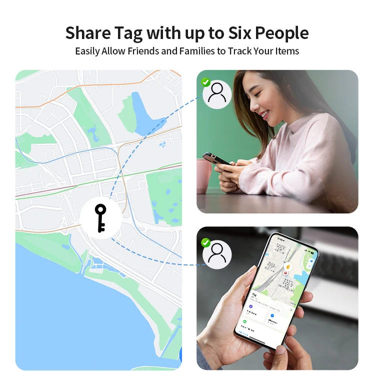 1/2/ 4pcs Anti-lose Security Finder Tracker Smart Tag for Apple Find My Bluetooth GPS Tracker For Luggage Key IOS MFi Finder