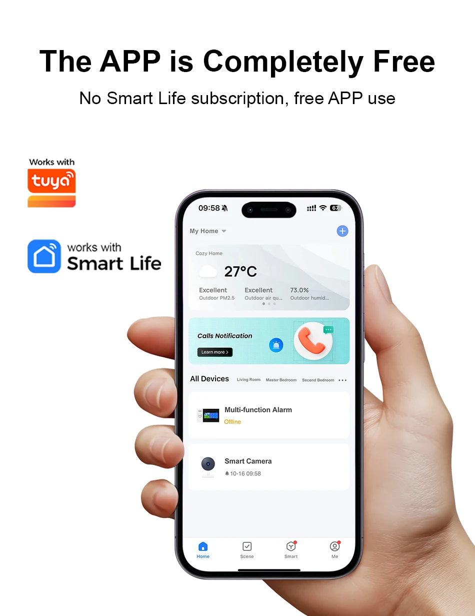 PGST 4G 2G GSM WiFi Alarm System House Home Security Protection Alarm System Kit Door Sensor Works with Tuya Smart Life Alexa