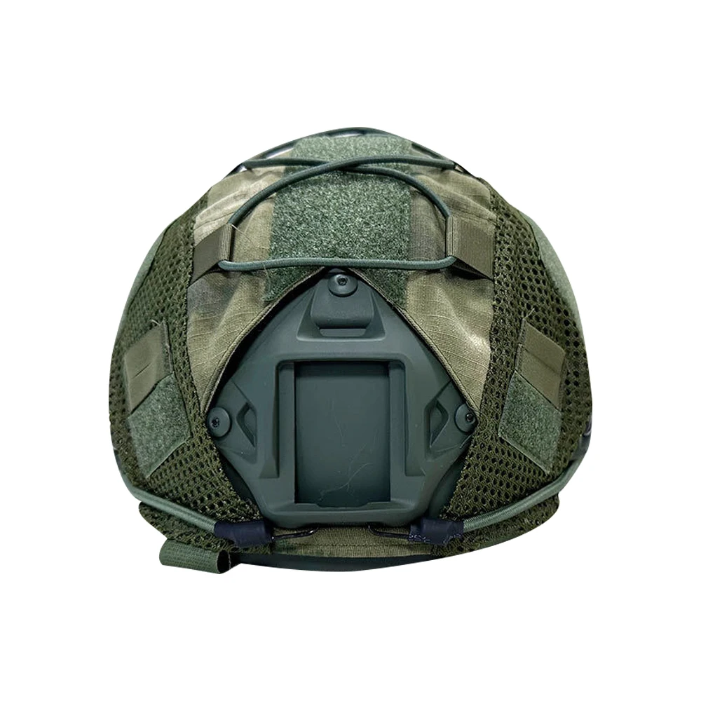 BOOIU Tactical Helmet Cover Airsoft High-cut Helmet Cover Hunting CS Camo with Elastic Cord for MH PJ BJOPS-Core Fast Helmet