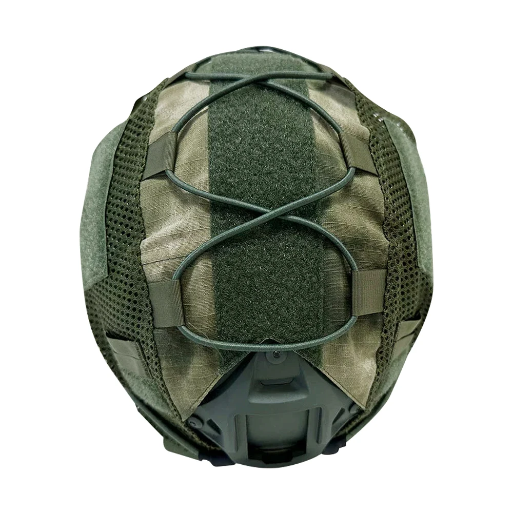 BOOIU Tactical Helmet Cover Airsoft High-cut Helmet Cover Hunting CS Camo with Elastic Cord for MH PJ BJOPS-Core Fast Helmet