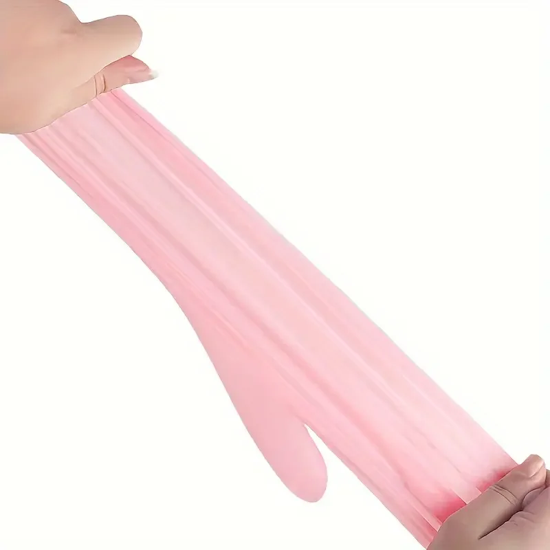 Pink Disposable Gloves Latex & Powder Free Non-Sterile Nitrile Gloves for Cleaning Esthetician Cooking Hair Dye 20/50/100Count