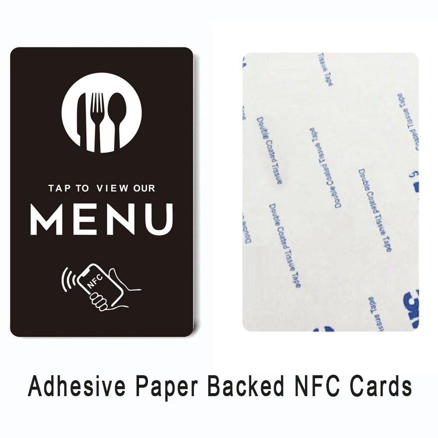 NFC Standard PVC Card for Online Menu Quick Link to Menu