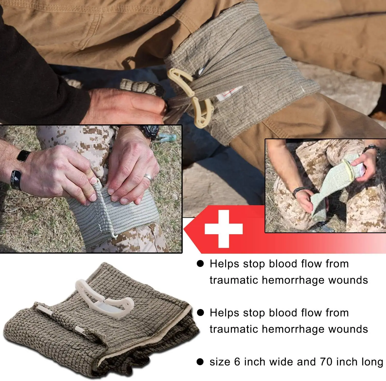 50pcs IFAK Trauma Survival First Aid Kit, Camping Gear Supplies Emergency Survival Kit, Hiking Kit