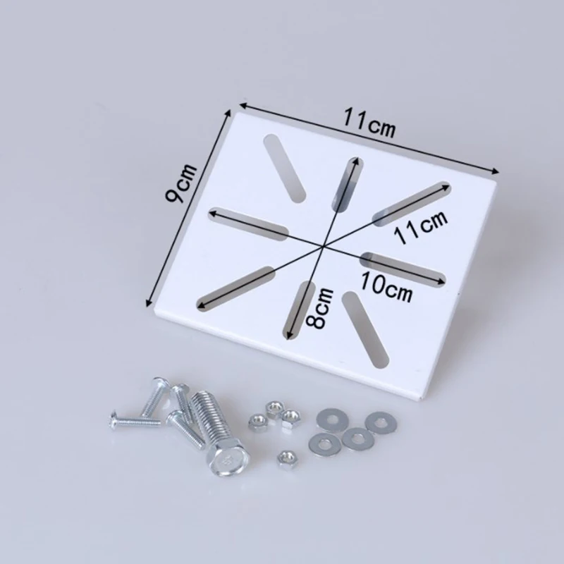 Universal Vertical Pole Mount Adapter with Screws Fixing, Wall Mounting Bracket For CCTV Security Camera