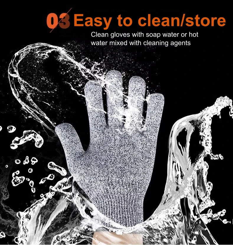 Grade 5 Anti-cutting Gloves Glass Factory Kitchen Fishing Special Glass Anti-scratch Anti-knife Cut Anti-stabbing Gloves