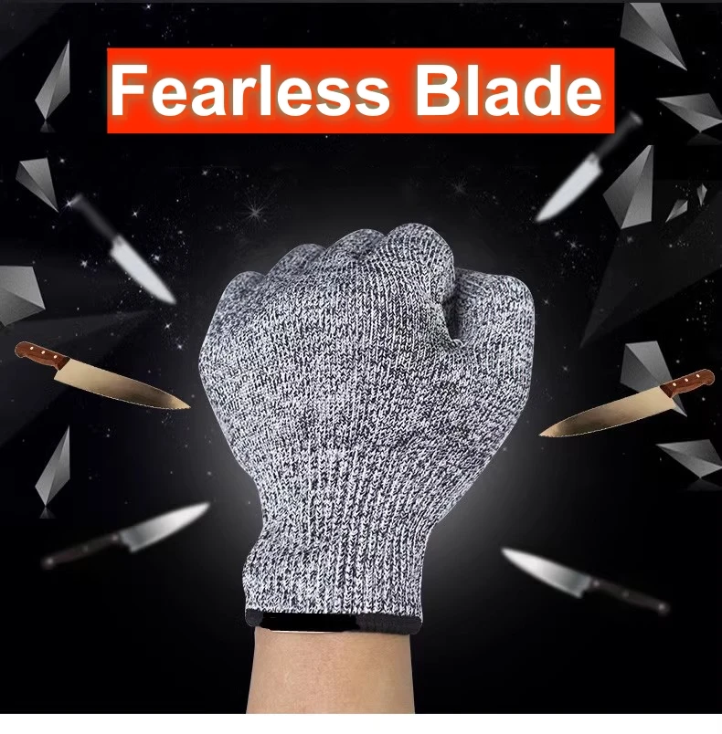 Grade 5 Anti-cutting Gloves Glass Factory Kitchen Fishing Special Glass Anti-scratch Anti-knife Cut Anti-stabbing Gloves
