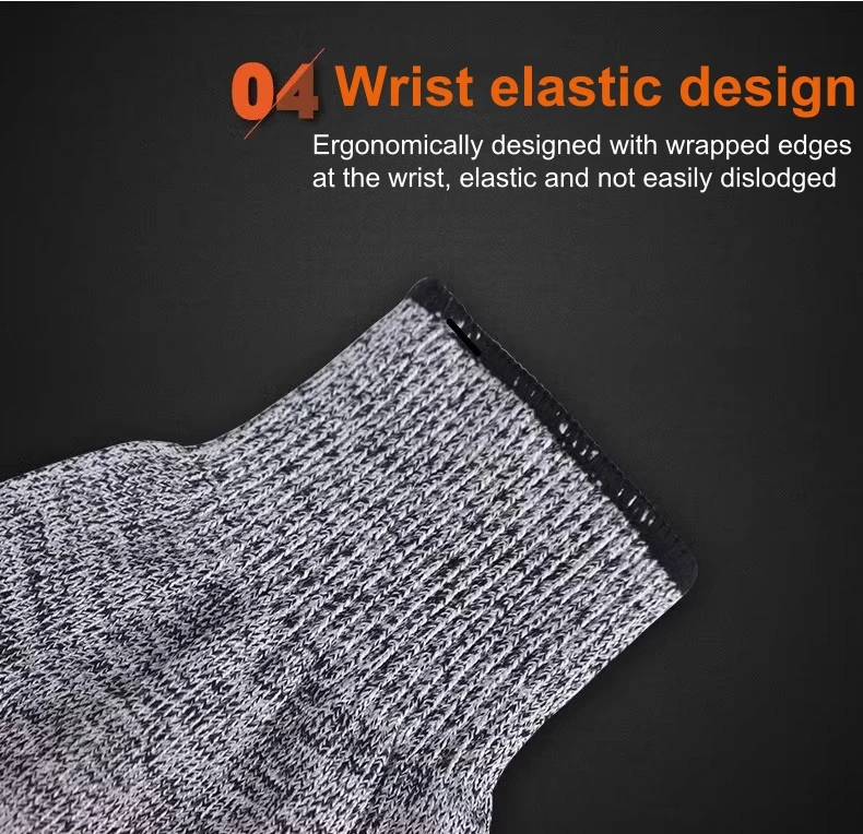 Grade 5 Anti-cutting Gloves Glass Factory Kitchen Fishing Special Glass Anti-scratch Anti-knife Cut Anti-stabbing Gloves