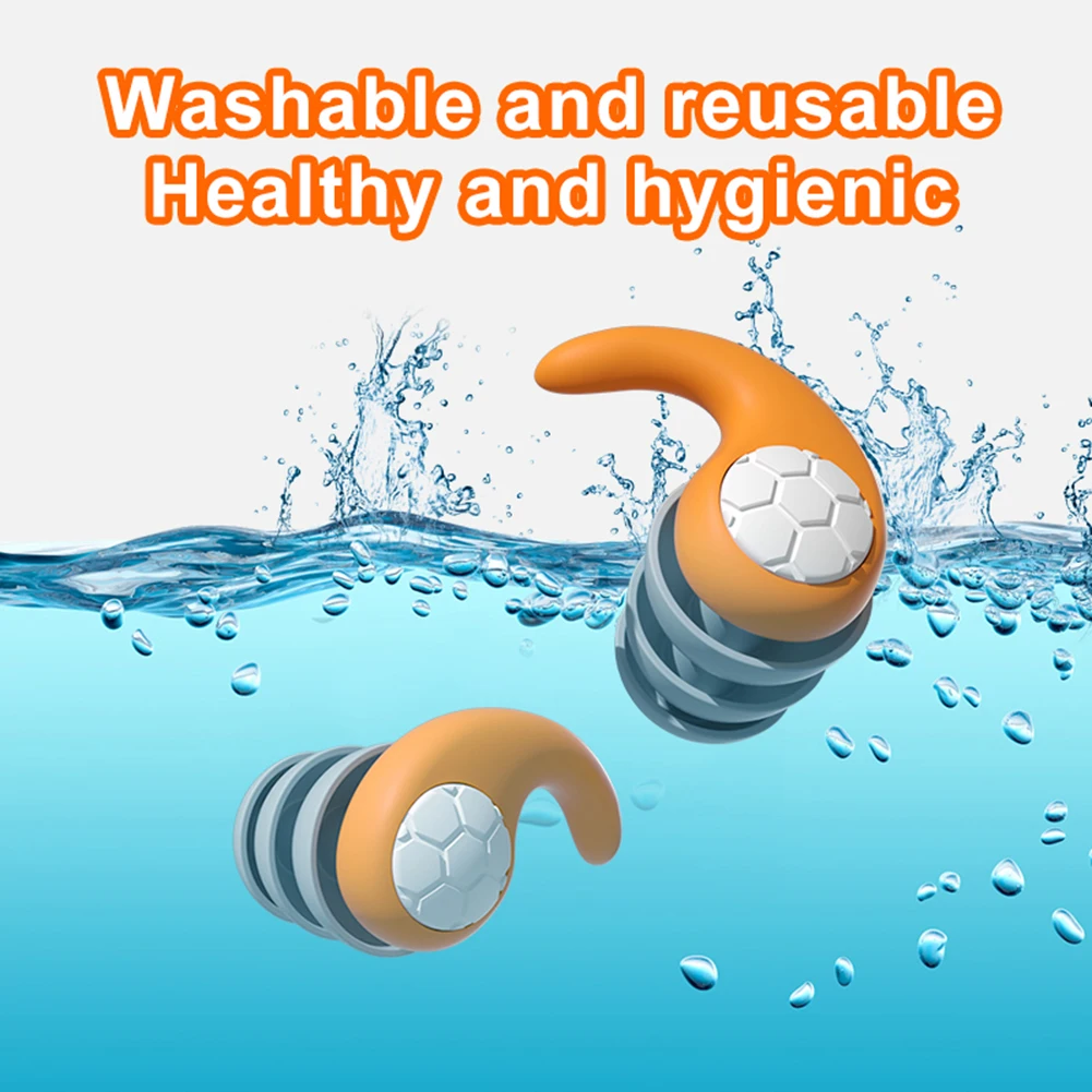 Silicone Earplug For Children Swimming Ear Protection Noise Reduction Waterproof Sleeping Earplugs for 5-12 Year Old Children