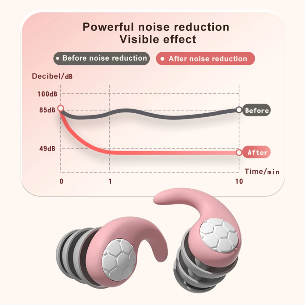 Silicone Earplug For Children Swimming Ear Protection Noise Reduction Waterproof Sleeping Earplugs for 5-12 Year Old Children