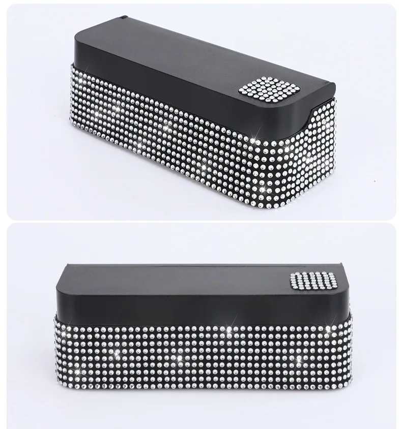 Black 4 Slots Coin Dispenser In Car Coin Holder Sorter Collector With Spring Mini Portable Storage Safe Box For Shop Outdoor Car