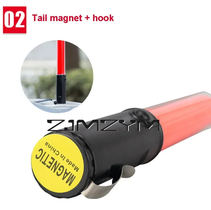 26cm Traffic Light Baton Concert Light Stick Side Clip Design Signal Traffic Wand LED Warning Lamp 3 Flashing Modes