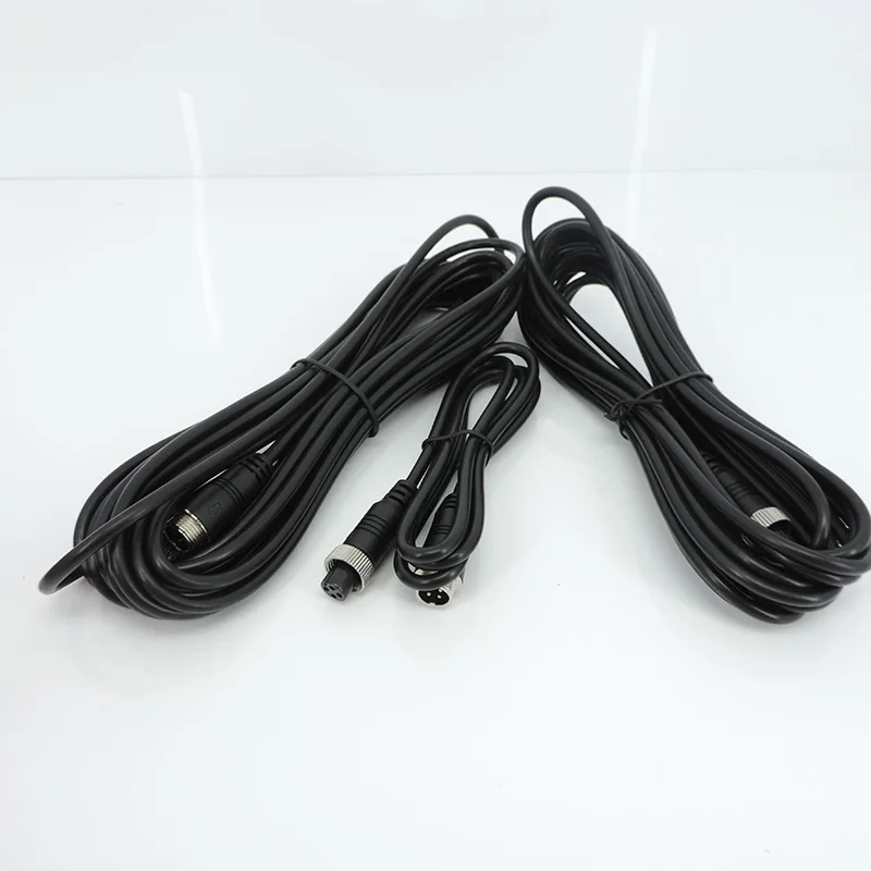 1m/2m/3m/5m/7m/8m/10m/15m/20m 4 Pin Male to Female Aviation Extension Video Cable for Truck Bus Monitor Camera Connection