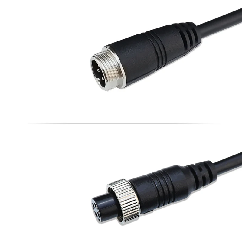 1m/2m/3m/5m/7m/8m/10m/15m/20m 4 Pin Male to Female Aviation Extension Video Cable for Truck Bus Monitor Camera Connection