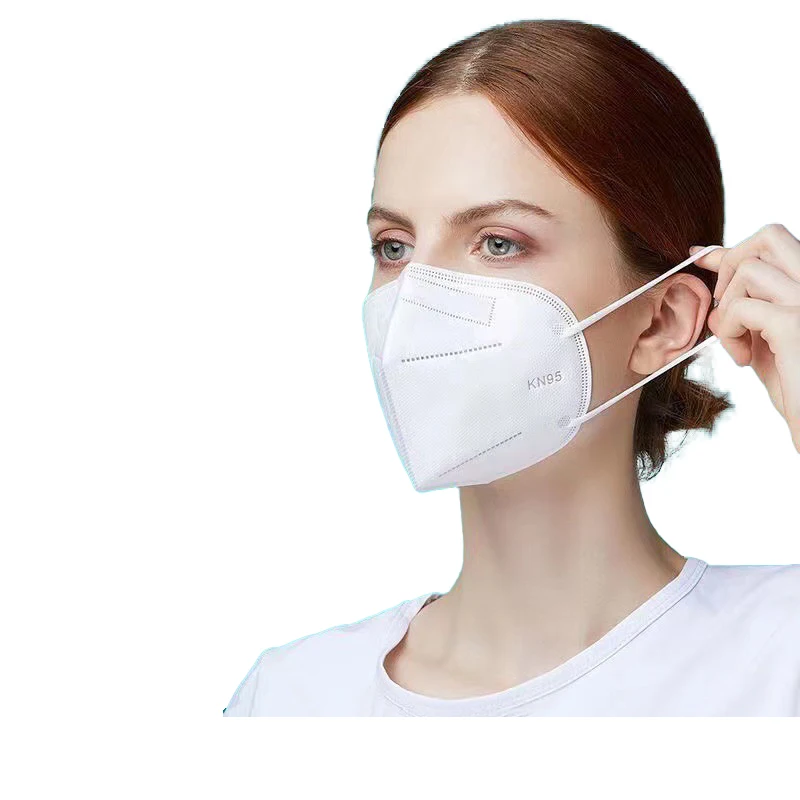 50/100pcs Black and White Masks Adult KN95 Masks Facial Travel Use Dustproof 5-Layer Breathable Design Adjustable Nose Bridge