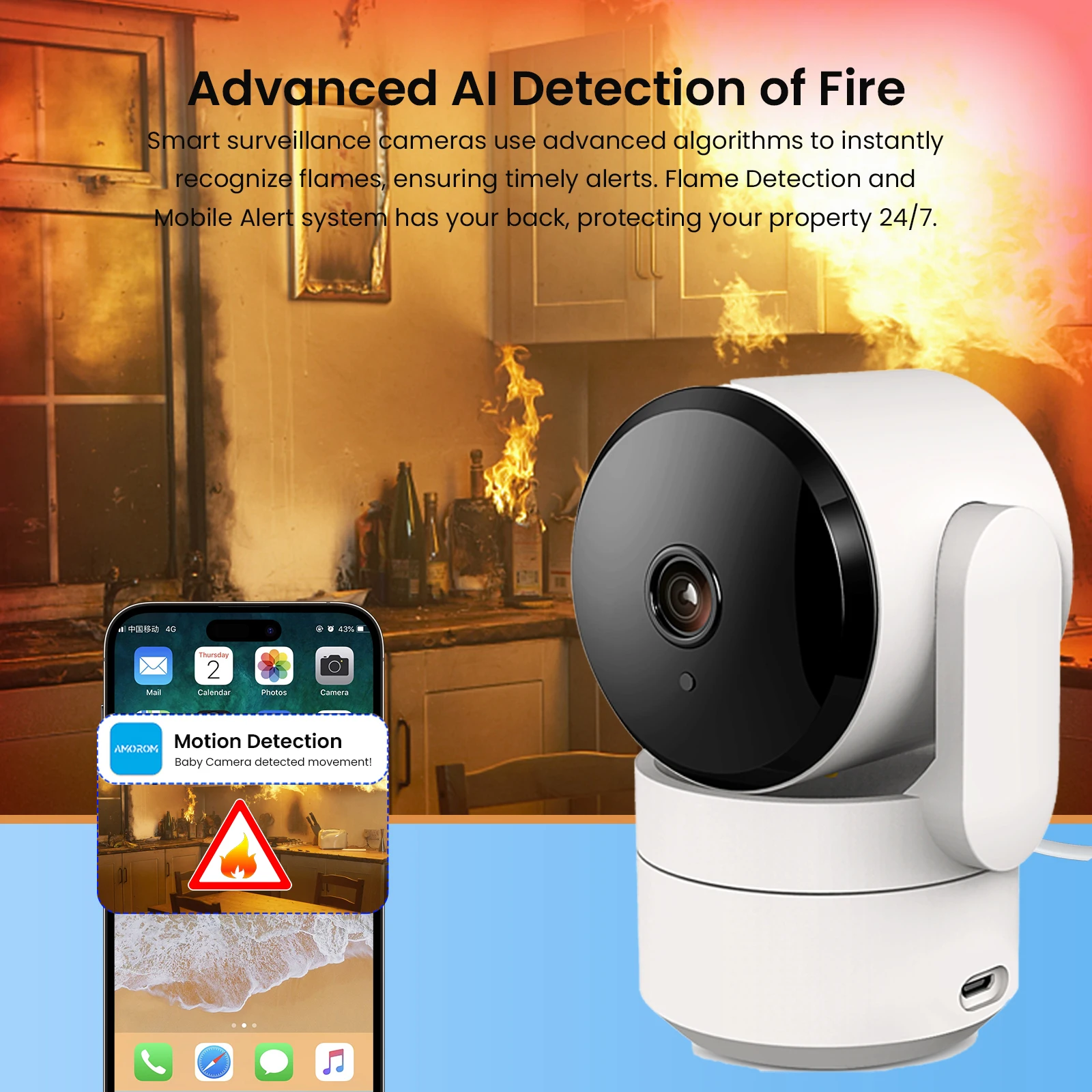 Tuya 1080P Wifi Camera Indoor 360 PTZ Pet Baby Monitor IR Night Vision Ai Detect P2P Surveillance IP Cameras with Google Alexa