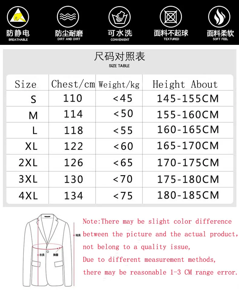 One-piece Coveralls Clean Clothes Hood Cleanroom Garments Clean Food Dust-proof Paint Work Clothing Unisex Protective Overalls