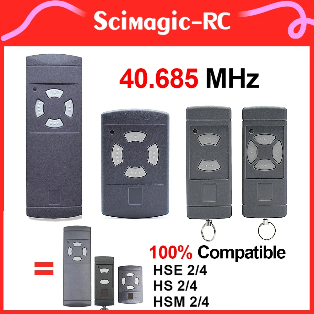 HSE2 HSE4 HSM4 40.685 MHz Remote Control Grey Button Garage Door Opener 40MHz Gate Command
