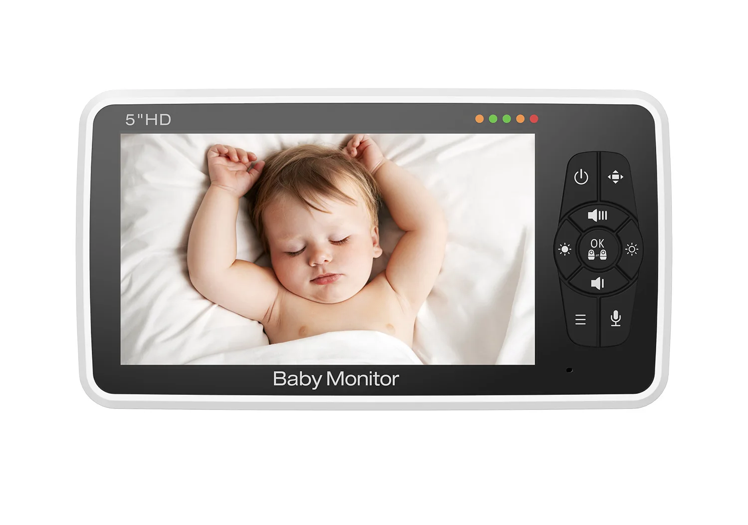 SM50/SM530A 5 Inch LCD Video Baby Monitors Wireless Babysitter Two Way Audio Night Light Temperature Pet Baby Camera Nanny Music