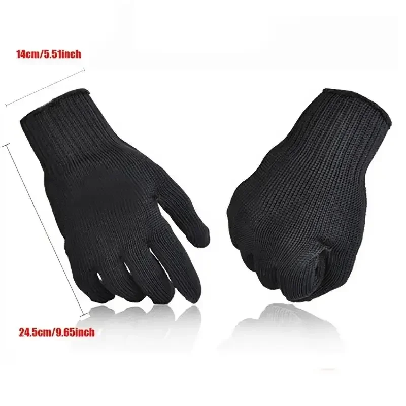 1-5Pair Stainless Steel Wire Cut Resistant Safety Gloves Anti-Cutting Protective Handwear for Enhanced Durability And Grip