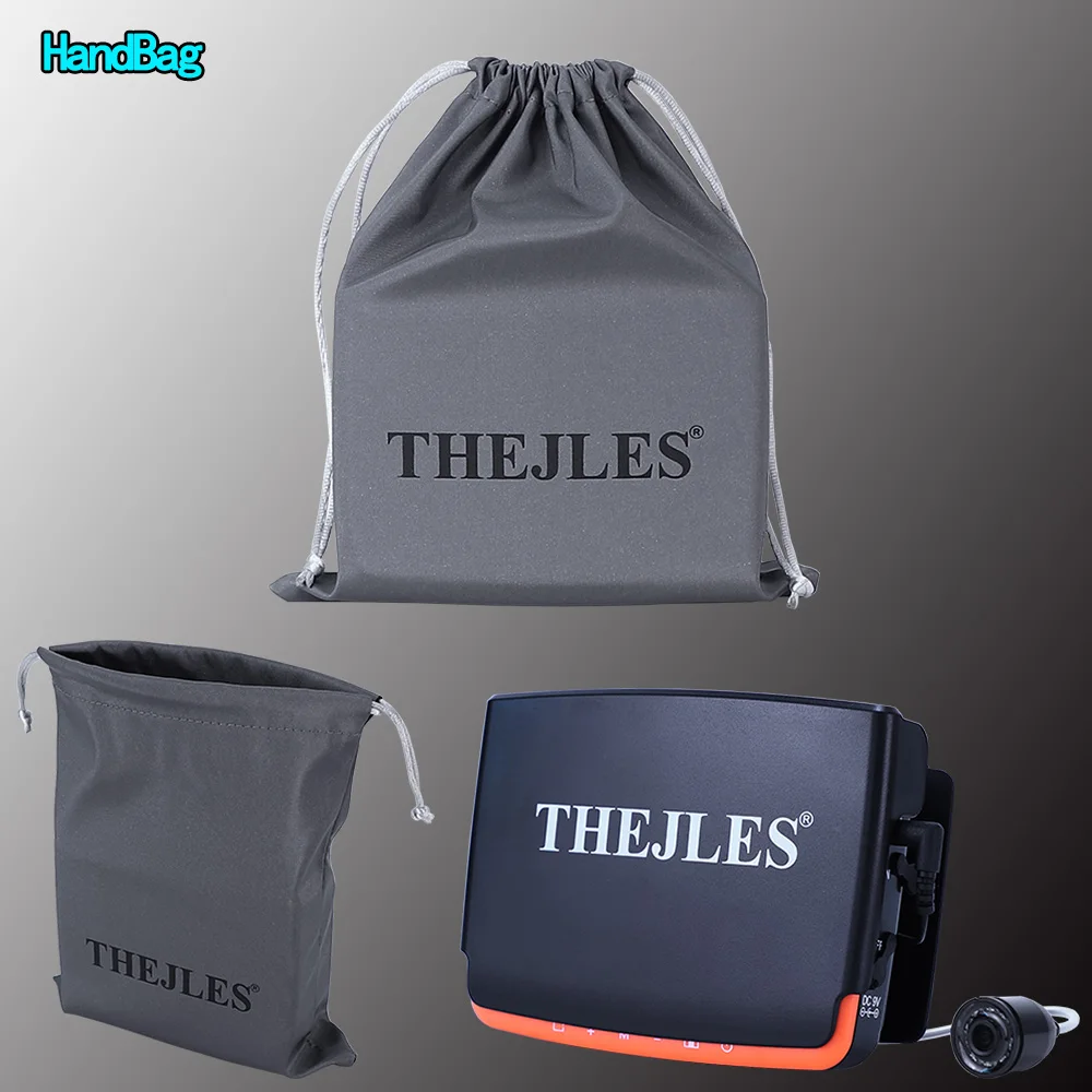 THEJLES HD 1000 Line Ice Fishing Underwater Camera 4.3 Inch IPS Screen Fish Finder With 8 Infrared Lights Can Turn ON/OFF