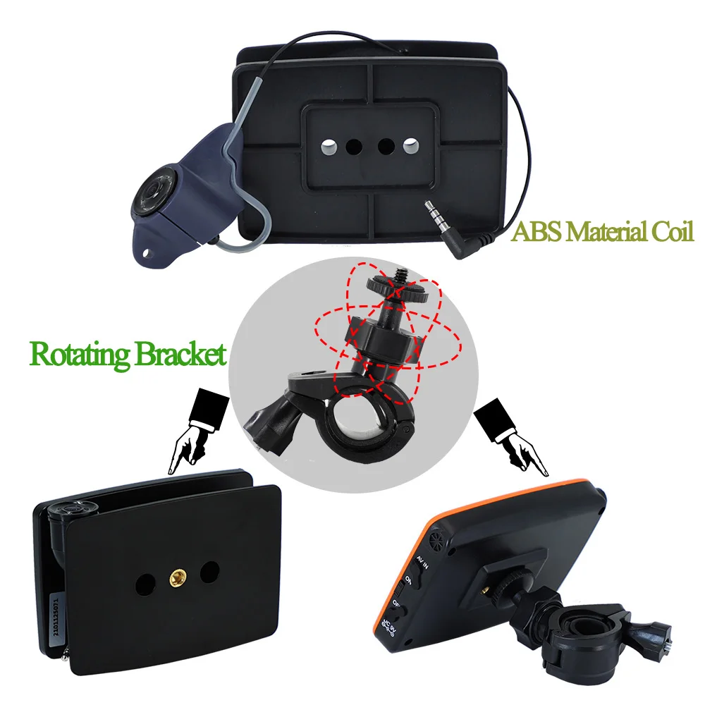 THEJLES HD 1000 Line Ice Fishing Underwater Camera 4.3 Inch IPS Screen Fish Finder With 8 Infrared Lights Can Turn ON/OFF