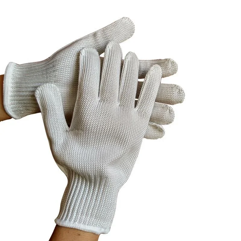 1 Pair of anti-cut labor protection gloves, safety, self-defense, cutting metal mesh, butcher anti-cut, breathable protection