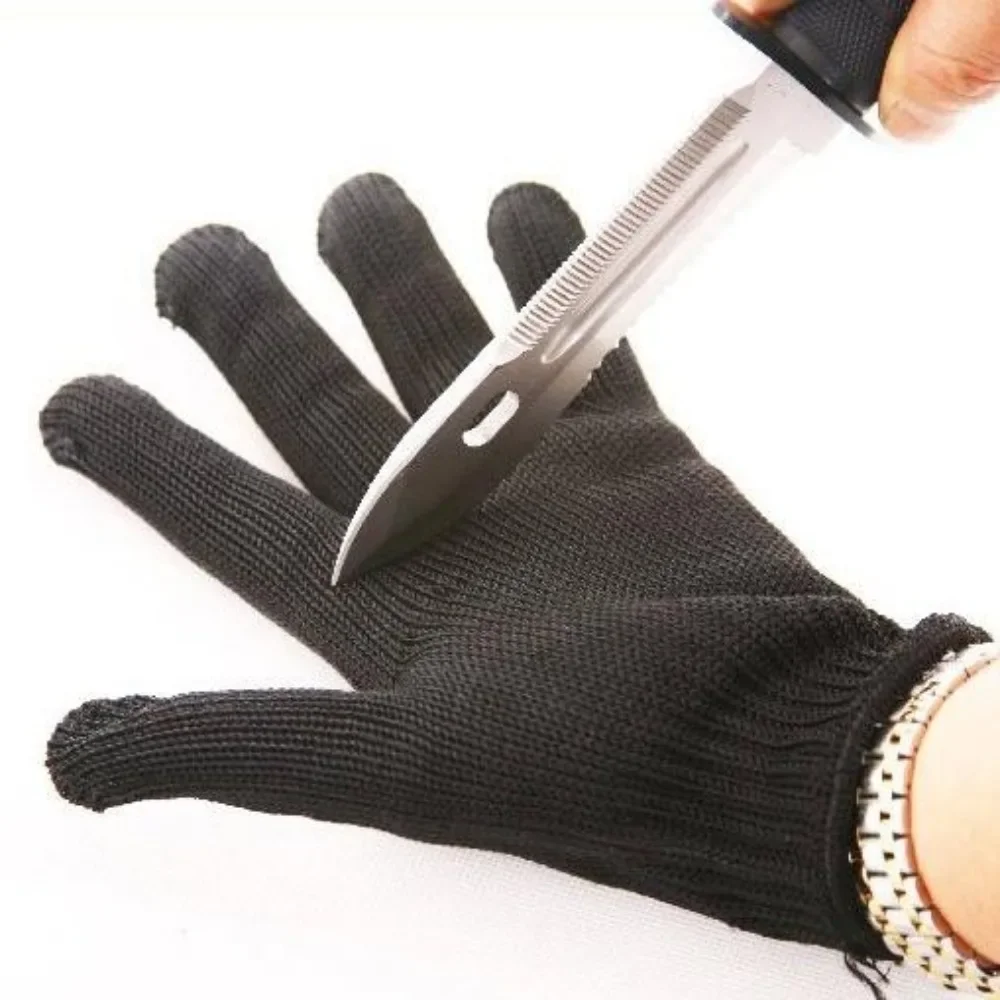 1 Pair of anti-cut labor protection gloves, safety, self-defense, cutting metal mesh, butcher anti-cut, breathable protection