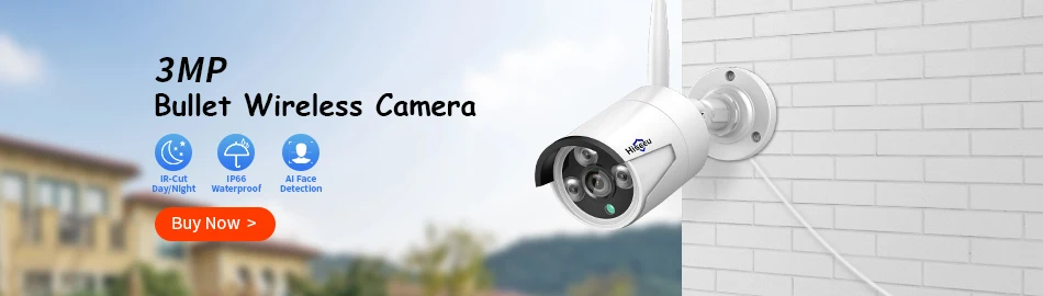 Hiseeu 10CH NVR Dual Lens Wireless CCTV Surveillance Kit Human Detection Night Vision P2P 3K 6MP IP Cameras Security System
