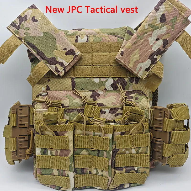 New Tactical Vest JPC Quick Release Buckle Triple Magazine Pouch Hunting Carrier Airsoft Accessory MOLLE Army CS Game Vest Gear