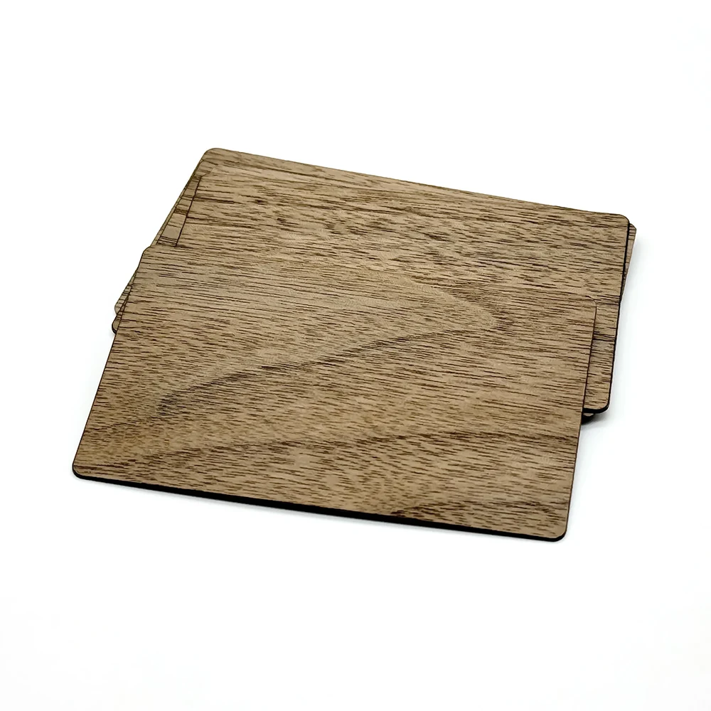 Hotel RFID Access Control NFC Wooden Cards 13.56MHz NFC215 Chip Eco-Friendly Material Wholesale Custom Logo NFC Wooden Tag Card