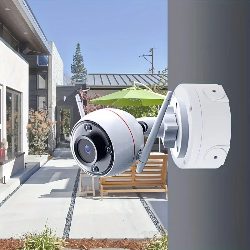 Universal Security Camera Junction Box Mounting Bracket Plastic Rainproof Junction Box Mounting Bracket