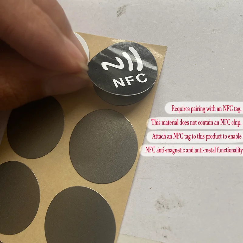 5/10Pcs Anti-metal Sticker Ferrite Shielding Patch External NFC Module for Smartphones NFC Signal Booster for Metal Surface