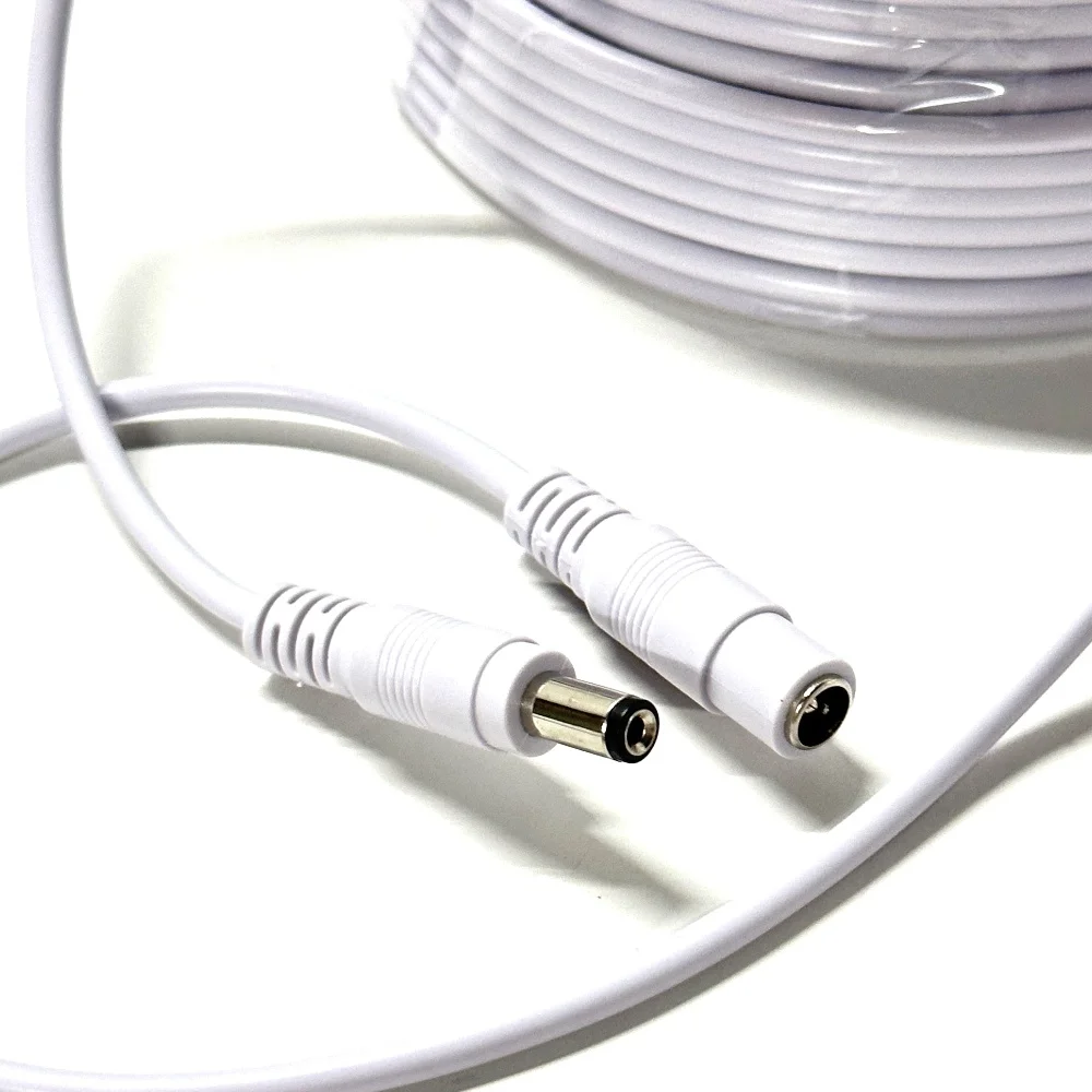 DC 12V Power Adapter Extension Cable 5.5*2.1mm Male Female Power Cord Extend Wire 3M 5M 10M 15M 20M 30M Cable For CCTV Camera