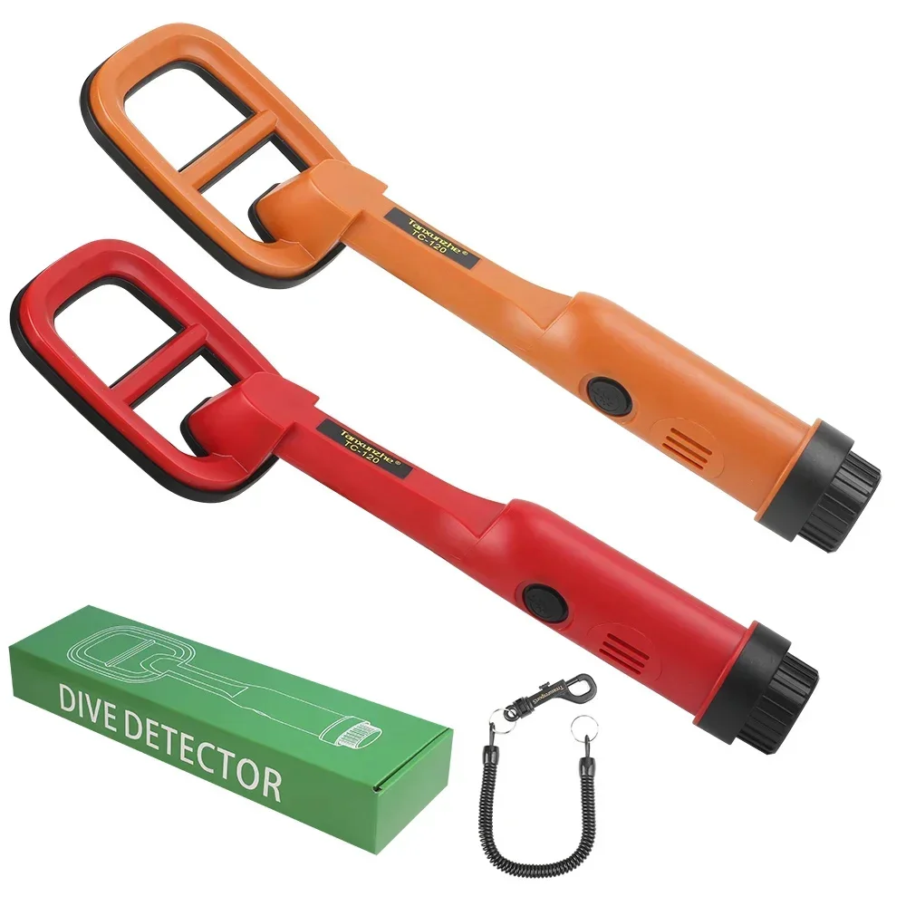 TC-120 Metal Finder Metal Detector Hand Held Pulse Pinpointer Induction Diving Treasure Waterproof Metal Detector