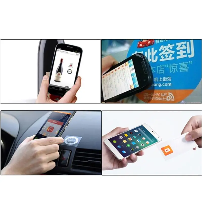 10pcs 100pcs Ntag213 NFC Tag Wet Inlay 13.56MHz ISO14443A Sticker Ntag 213 Phone Available RFID Adhesive Label