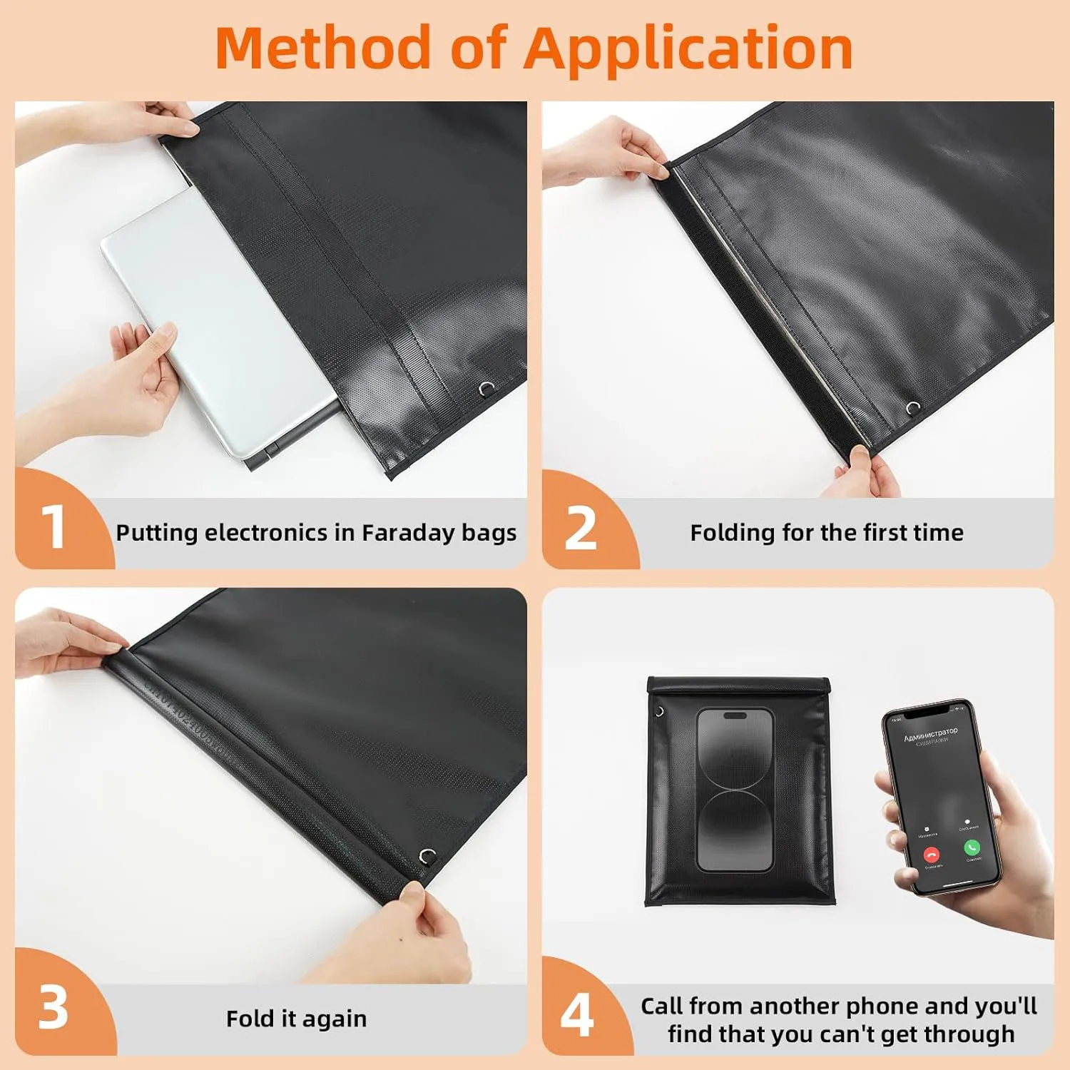 5 Pack Faraday Cage Faraday Key Fob Protector Anti Tracking Car Key Signal Blocker Fireproof Waterproof Faraday Pouch RFID Bags