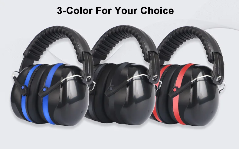High Quality Anti-Noise Reduction Adjustable Headphone SNR-35dB Safety Earmuffs For Study Sleeping Woodwork Hearing Protection