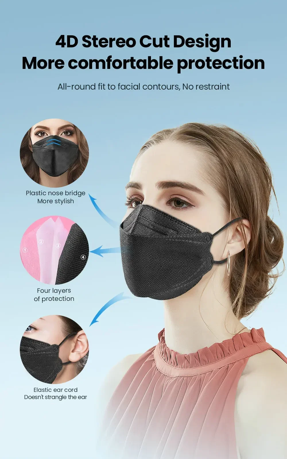 KN95 FFP2 CE 15 Color Wholesale Fish Mask Hygienic Mascarillas Protective Respirator Anti-Fog Adult FPP2 Reusable Masques