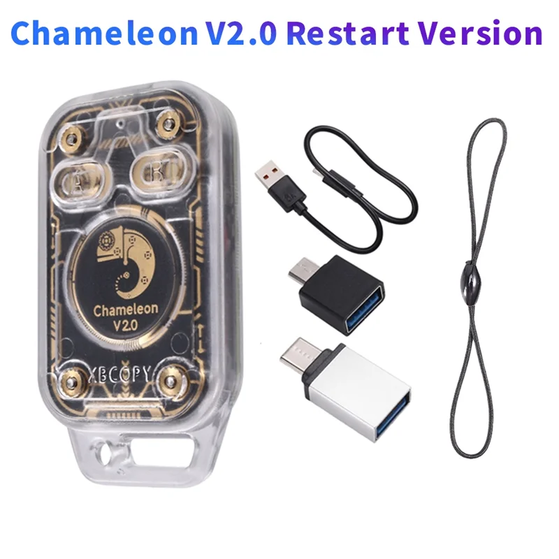 A73E-Restart Chameleon Ultra V2.0 RFID Smart Chip Reader Emulator 125Khz 13.56Mhz Card Decode NFC Duplicator Chameleon V2.0