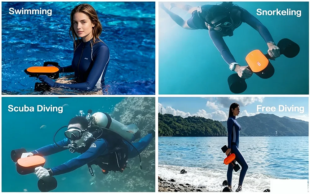 GENEINNO S2 Underwater Scooter,Dual Motors and Smart APP Support,Sea Scooter for Swimming Scuba Free Diving Snorkeling for Kids