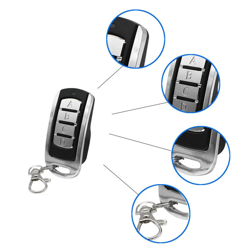 Multi-frequency Garage Controller 280mhz 868mhz Gate Remote Fixed Rolling Code Control Duplicator Universal Key 4 in 1 Command